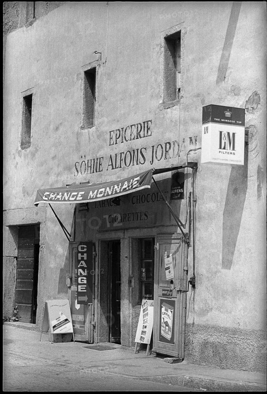 Kiosk at Simplon pass road 1971.