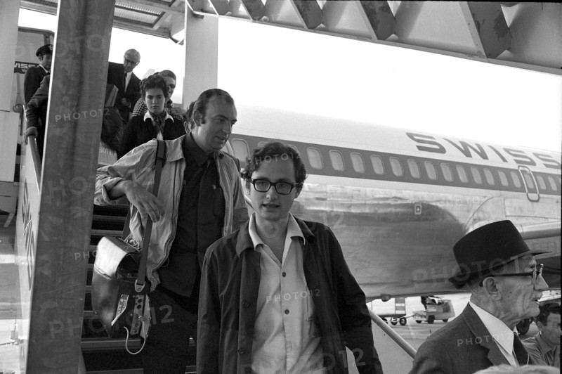Jacques Pilet and Jean Martel back from Amman, 1970.