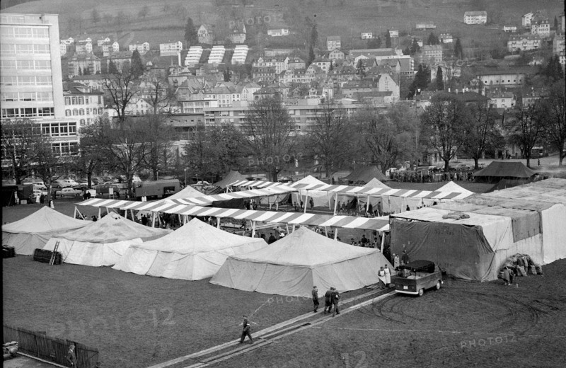 Exhibition area 14th Swiss forager days St. Gallen 1963.