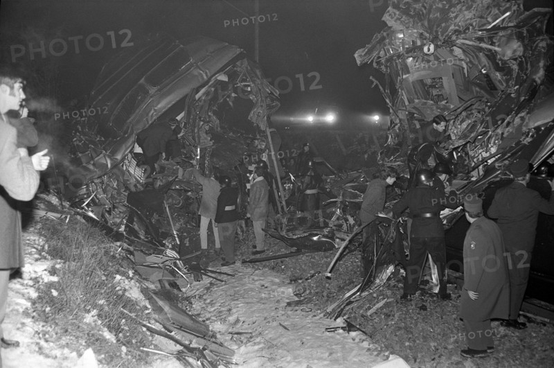 Railway accident in Feldmeilen 1971.