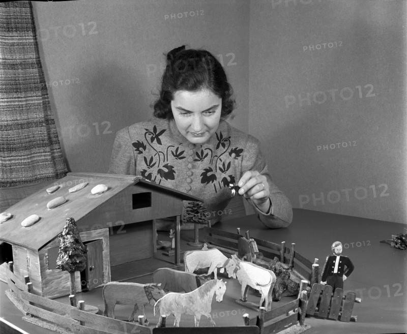 Self-made farm for children, 1941.