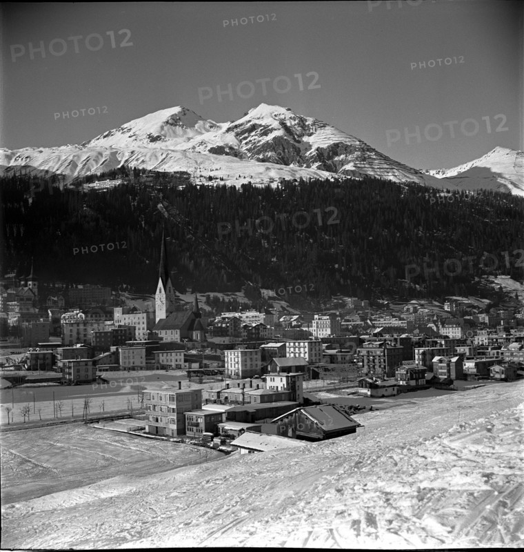 Davos in winter; 1947.