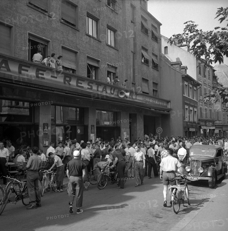 Strike in the Alsace: Demonstration march, 1953.