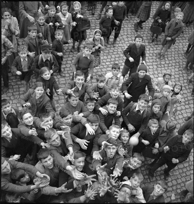 Carnival festivities in Schwyz, 1950.