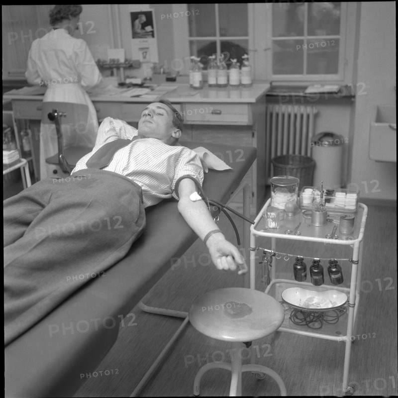 Man Donating Blood, 1955.