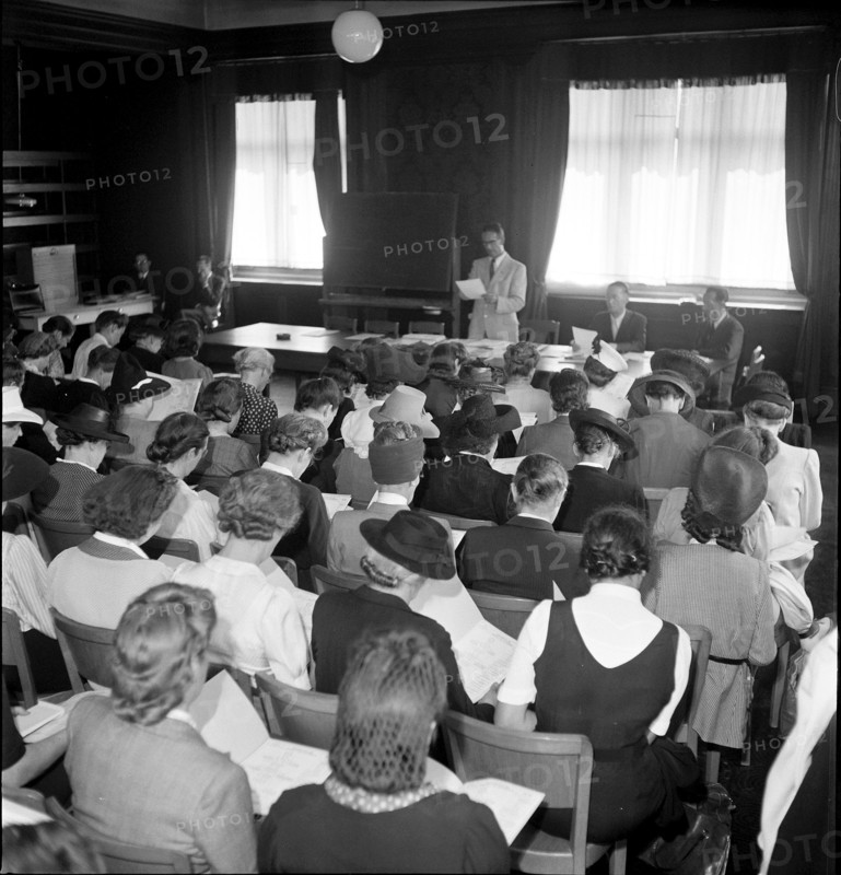 Women being on training; 1944.