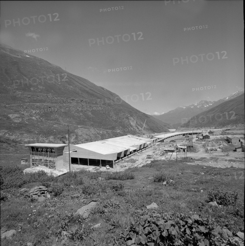 Road to Grand-Saint-Bernard tunnel near Bourg 1963.