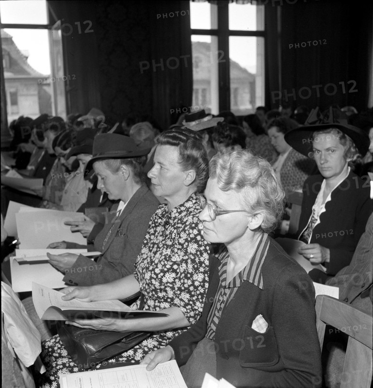 Women being on training; 1944.