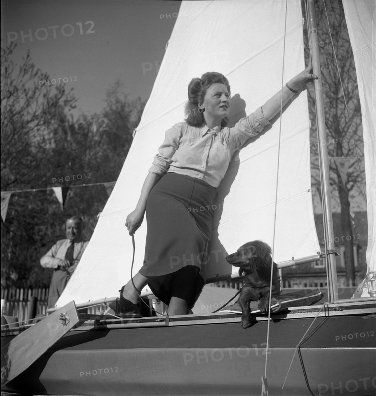 Camping exhibition from Zurich's sports shops, 1948.