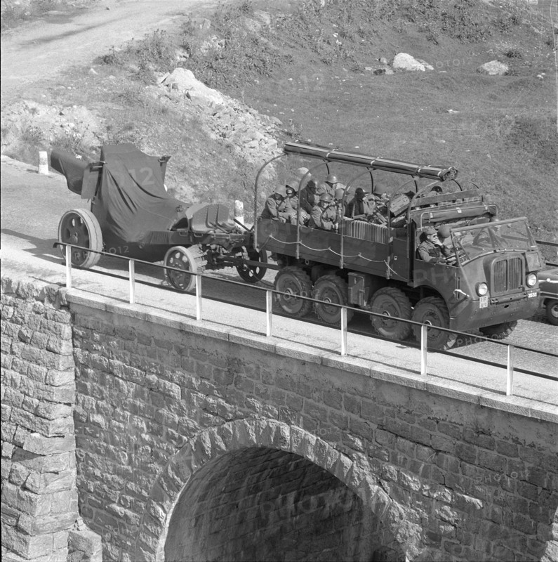 Artillery unit in Gotthard region 1958.
