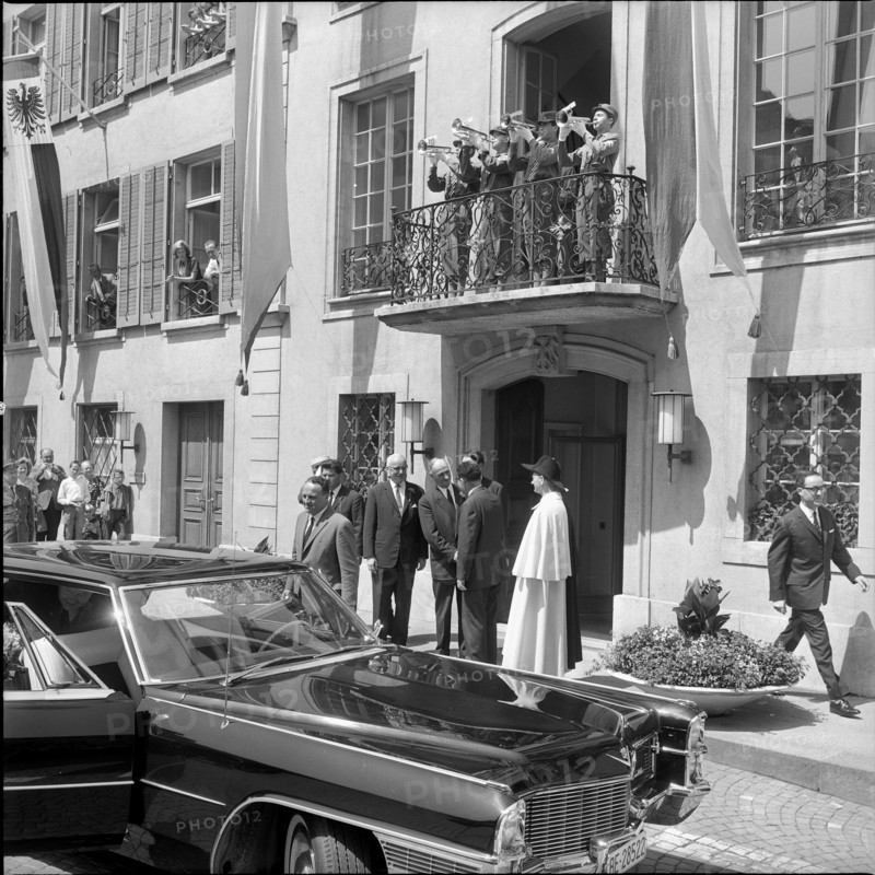 The Federal Council visiting Aarau; 1966.