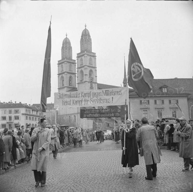 May Day demonstration in Zurich 1956.