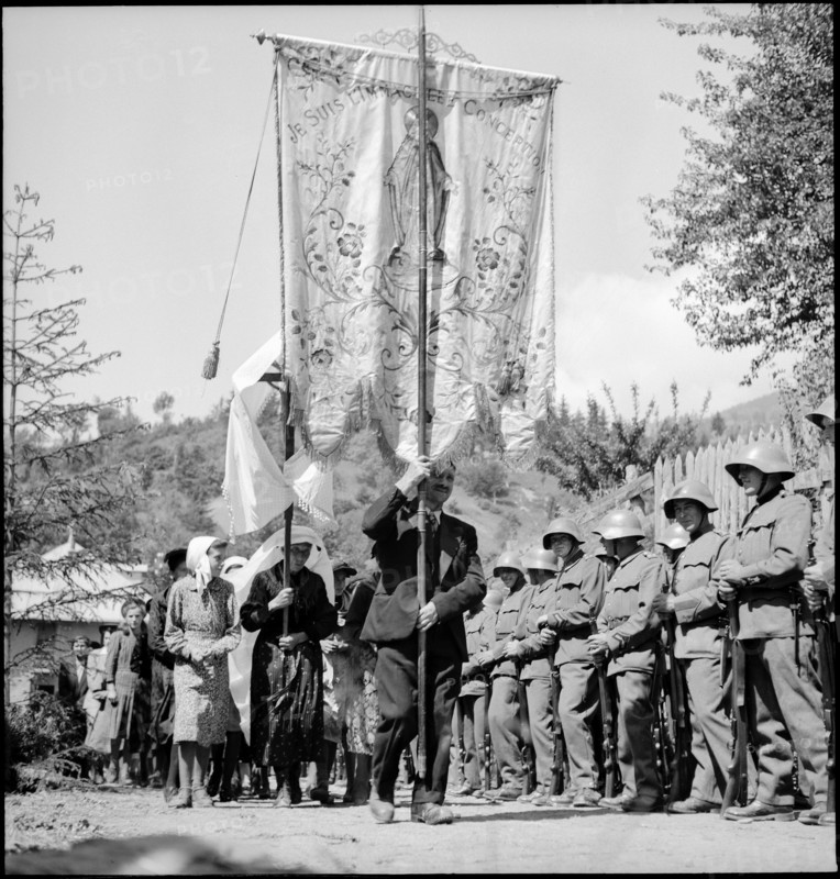 Corpus Christi in the Valais village Ayent, 1943.
