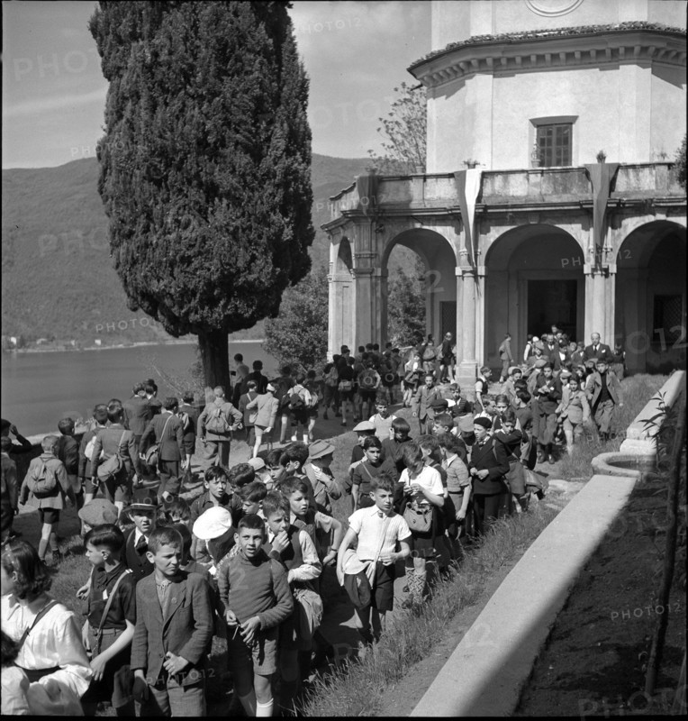 Spring festival in Vico Morcote, 1942.