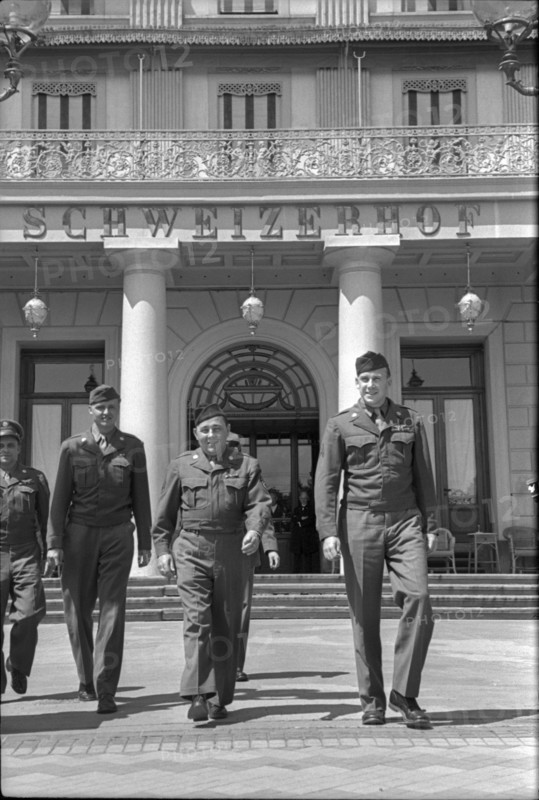 After WW 2: American soldiers in Lucerne, 1945.