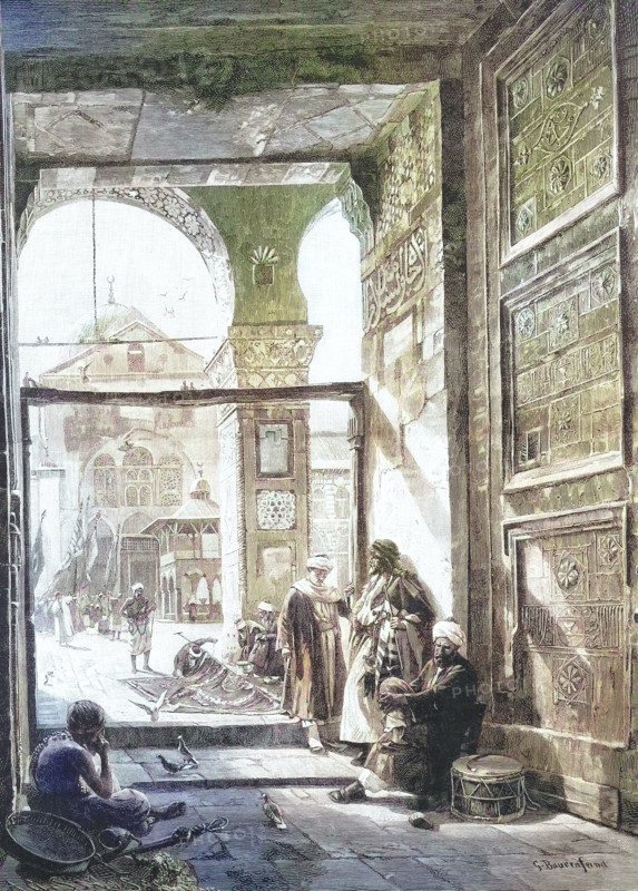 Entrance to the Great Mosque in Damascus