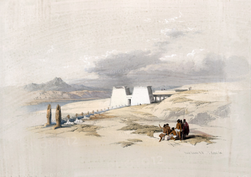 Approaching the Temple of Wady Sabua