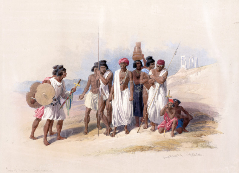 Group of Nubians in Wady Kardasey