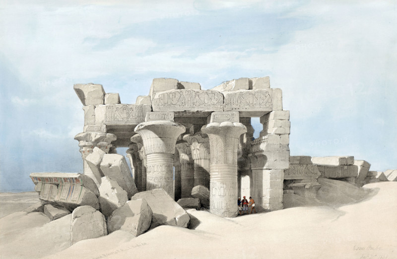 Temple ruins in Kom Ombo