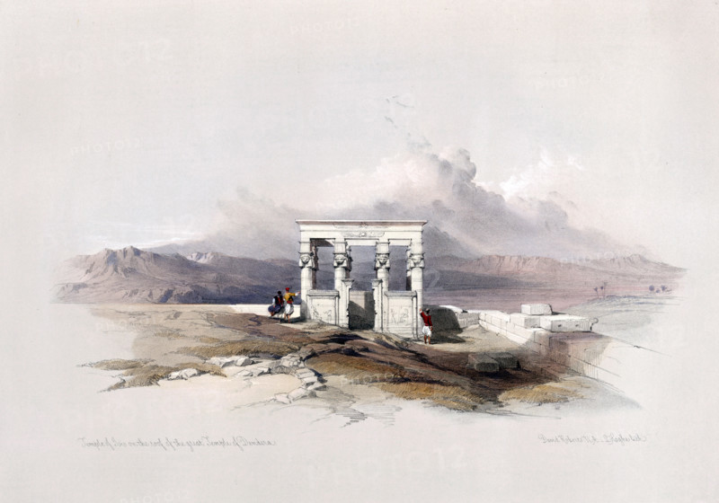 Temple of Isis on the roof of the Great Temple of Dendera