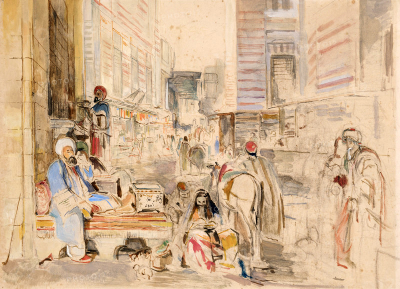 Study for the Street and Mosque of Ghoreyah