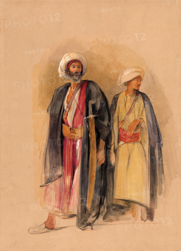 Sheikh Hussein of Gebel Tor and his son