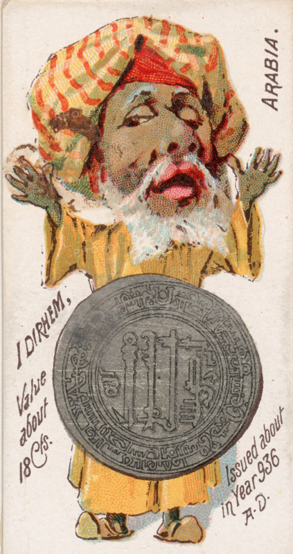 Coins from various countries with symbolic people