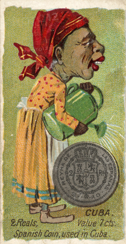 Coins from various countries with symbolic people