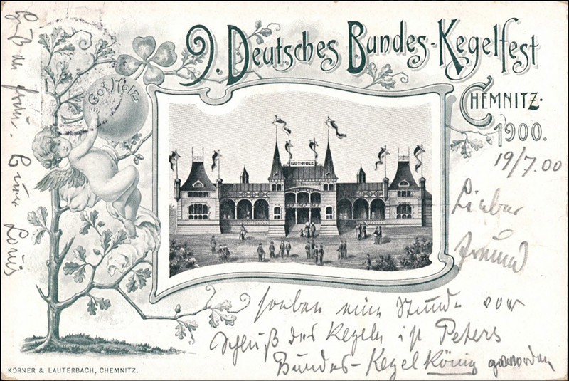 German Bowling Festival in Chemnitz in 1900