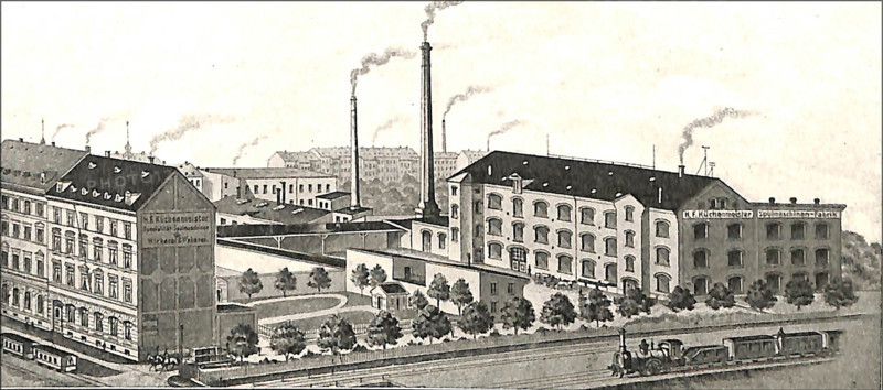 Textile machinery factory Heinrich Ferdinand Kvºchenmeister