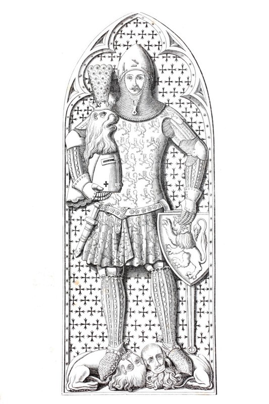 Gravestone of Gunther von Schwarzburg in the Cathedral of Frankfurt.