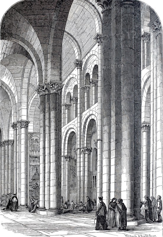 Interior of the Cathedral of Santiago de Compostela.
