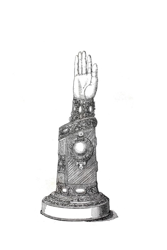 Reliquary arm.
