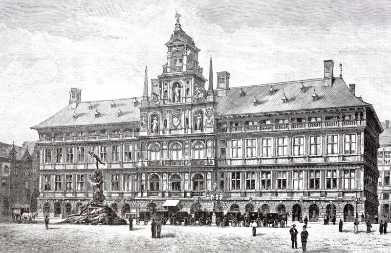The Town Hall in Antwerp.