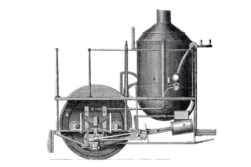 Steven's steam traction engine for ordinary roads.