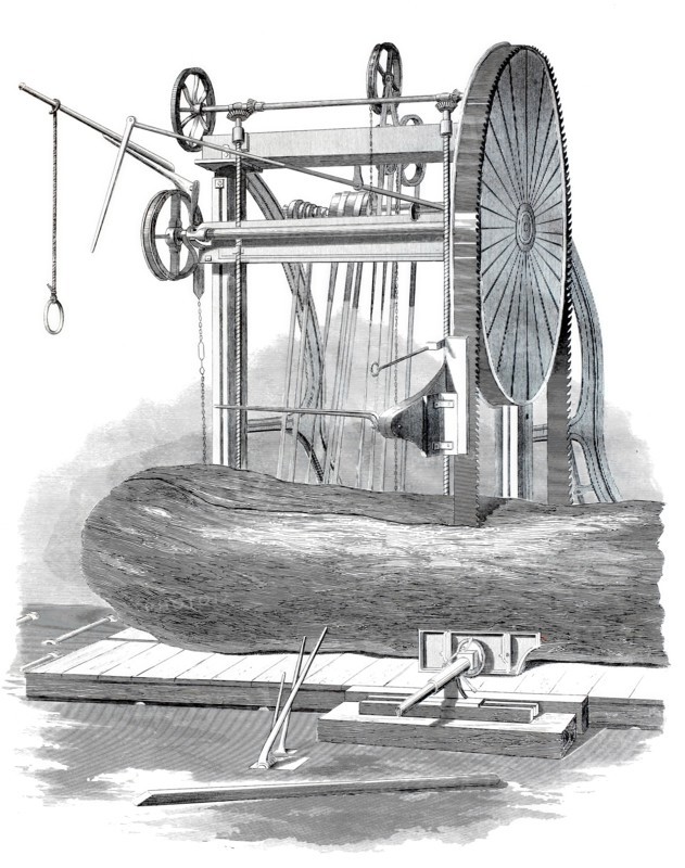 Endless band saw.