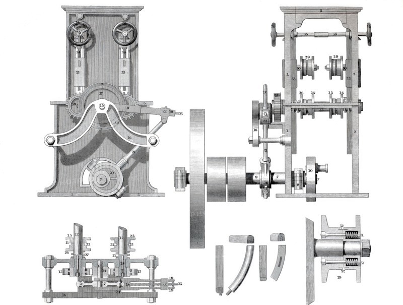 Sawing machine by Mc Carter.