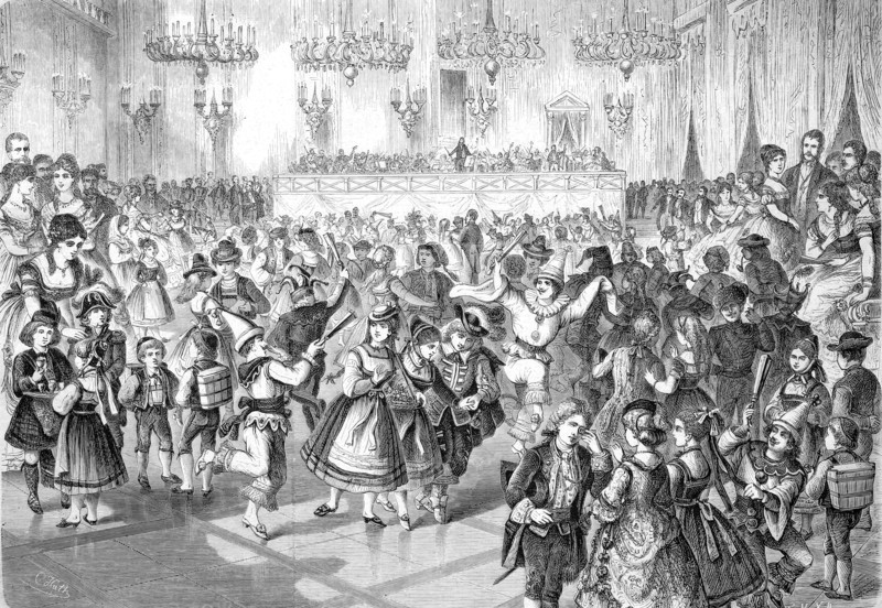 The children's carnival in the casino in Basel.