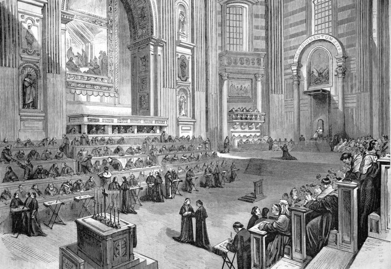 The Council Hall in St. Peter's Basilica.