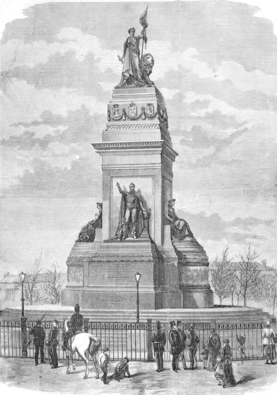 The Orange Monument to the Independence of the Netherlands in The Hague.
