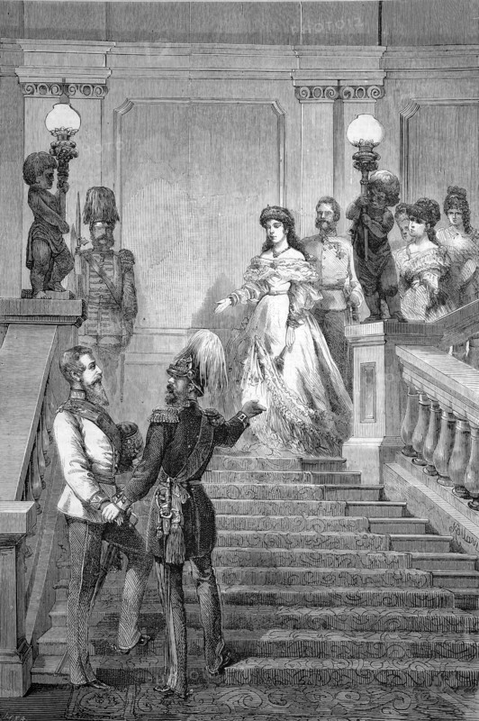 Reception of the Crown Prince of Prussia in Vienna.