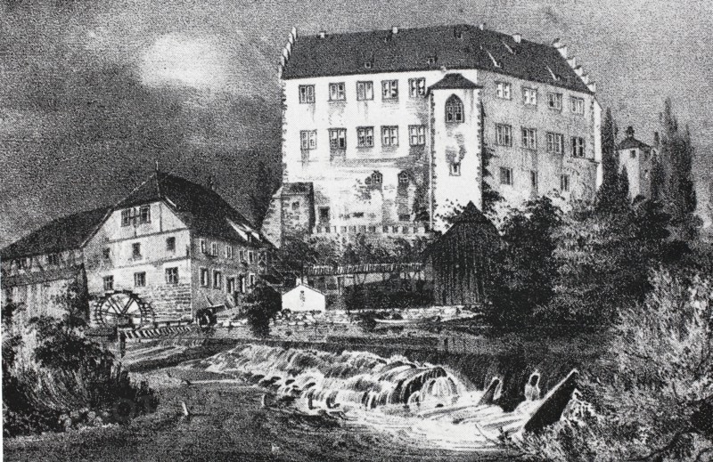 Aschach Castle in the Middle Ages.