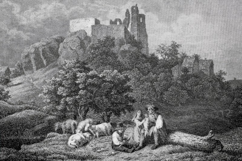 Altenstein Castle in the Middle Ages.