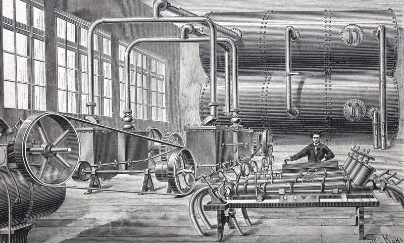 Pneumatic tube post.