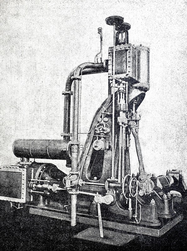 Steam engine.