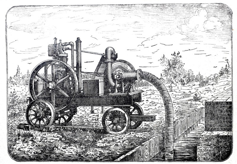 Petroleum engine - centrifugal pump.