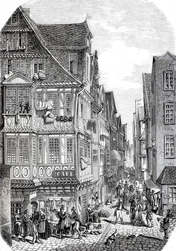 The Jewish Quarter in Frankfurt am Main.