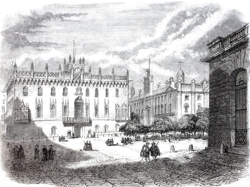 The Royal Palace and the Customs House.