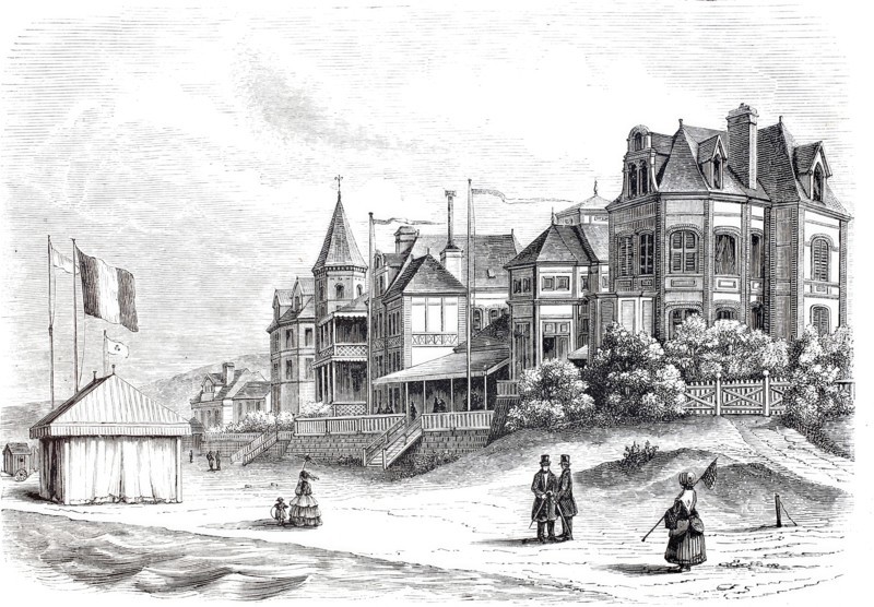 View of the beach.
