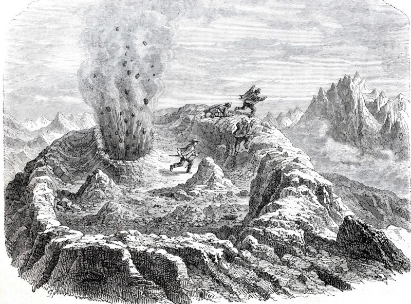 The Antuco volcano in Chile.